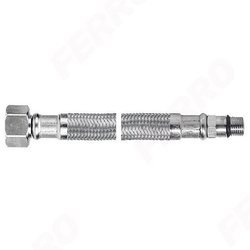 Ferro wąż w oplocie  1/2xM10x1'' 40cm z krótką końcówką