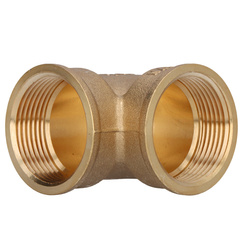 Kolanko mosiężne 5/4" nakrętno-nakrętne żółte