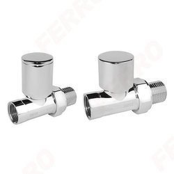 Zestaw grzejnikowy prosty, chrom