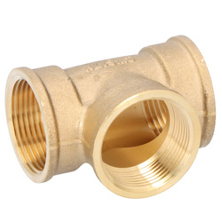 Trójnik mosiężny 5/4" żółty