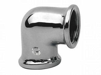 KOLANO CHROMOWANE 1/2 ZŁĄCZKA GWINT WW CHROM