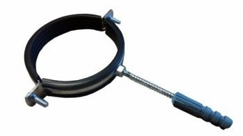 UCHWYT Z GUMĄ METALOWY OCYNKOWANY 110 mm 4"