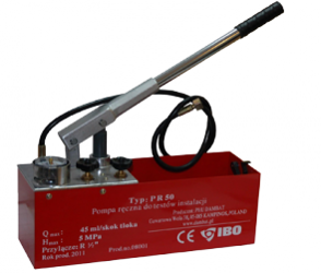 Ręczna pompa do prób ciśnieniowych instalacji IBO PR50