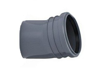 KOLANO KANALIZACYJNE PCV FI 110 KĄT 15 STOPNI