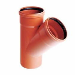 Trójnik redukcyjny kanalizacyjny PCV FI 160x110 45'