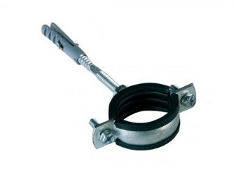 UCHWYT Z GUMĄ POJEDYNCZY STALOWY 2 1/2" 75-80mm