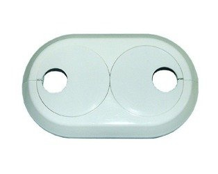 ROZETA PODWÓJNA MASKOWNICA RURY PEX 16