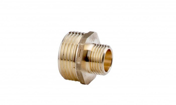 Nypel redukcyjny mosiężny 5/4"x1" żółty