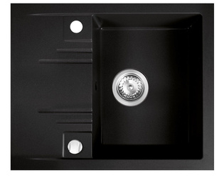 Zlewozmywak granitowy Mezzo II 1-komorowy z ociekaczem 48 / 58, grafit