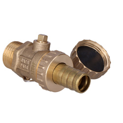 Kurek kulowy spustowy, wkrętny, 1/2 cala, F-Comfort