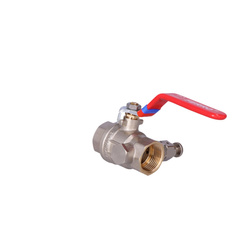 Zawór kulowy nakrętno-nakrętny z dźwignią, z odpowietrznikiem i korkiem, 3/4 cala, F-Power