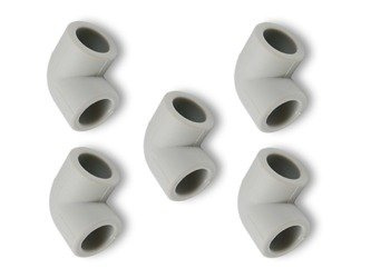 KOLANO PP ZGRZEWANE POLIPROPYLEN FI 25 KPL-5SZT